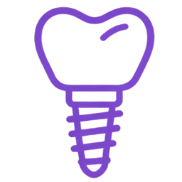 Pictogramă implantologie - implant dentar