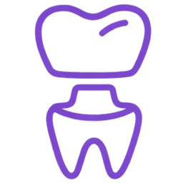 Pictogramă protetică dentară - coroane și punți